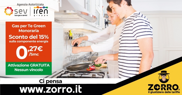 Offerta Gas Casa Sev Iren per te Green